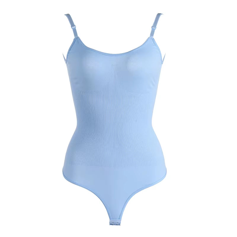 Women Full Body High Elastic Bodysuit Shapewear Seamless Smoothing Tummy Control Waist Trainer Underwear Thong Shaper